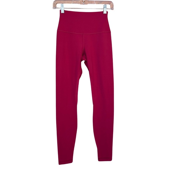 lululemon athletica Pants - Lululemon Align High-Rise Pant 28” in Pomegranate active performance leggings